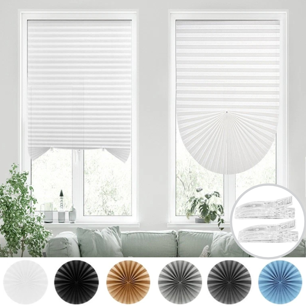 Home Cinema Glasses - Pleated Window Blinds Temporary Window Shades