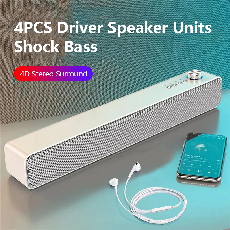 Home Cinema With Wireless Rear Speakers - Original Bluetooth Subwoofer Soundbar TV Audio