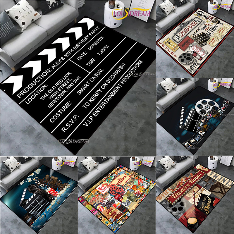 Home Cinema Movies - Vintage Projector Theme Movie Night Clapperboard