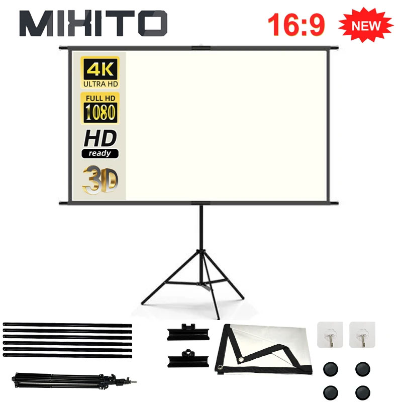 Home Cinema Blanc - MIXITO With Stand White Grid Anti-Light