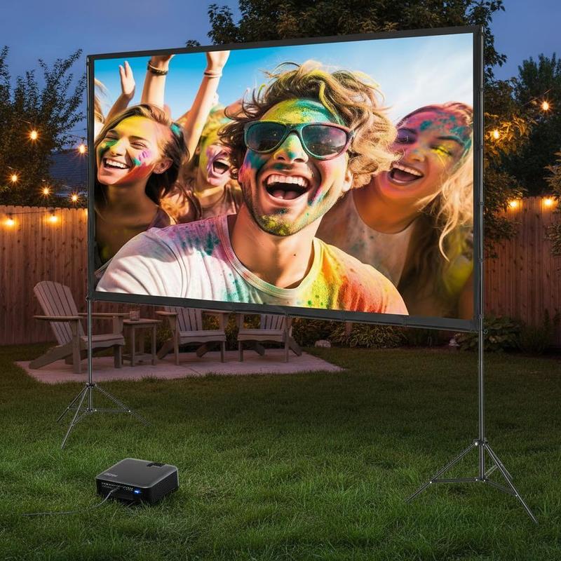 Home Cinema Movies - Projector Screen with Stand, 120 inch