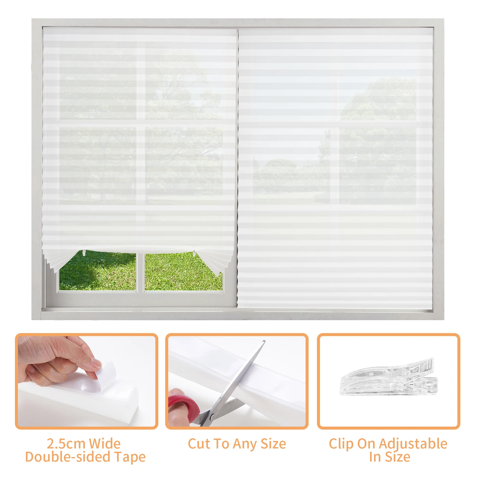 Pleated Window Blinds Temporar - огляд і ціна Home Cinema Glasses