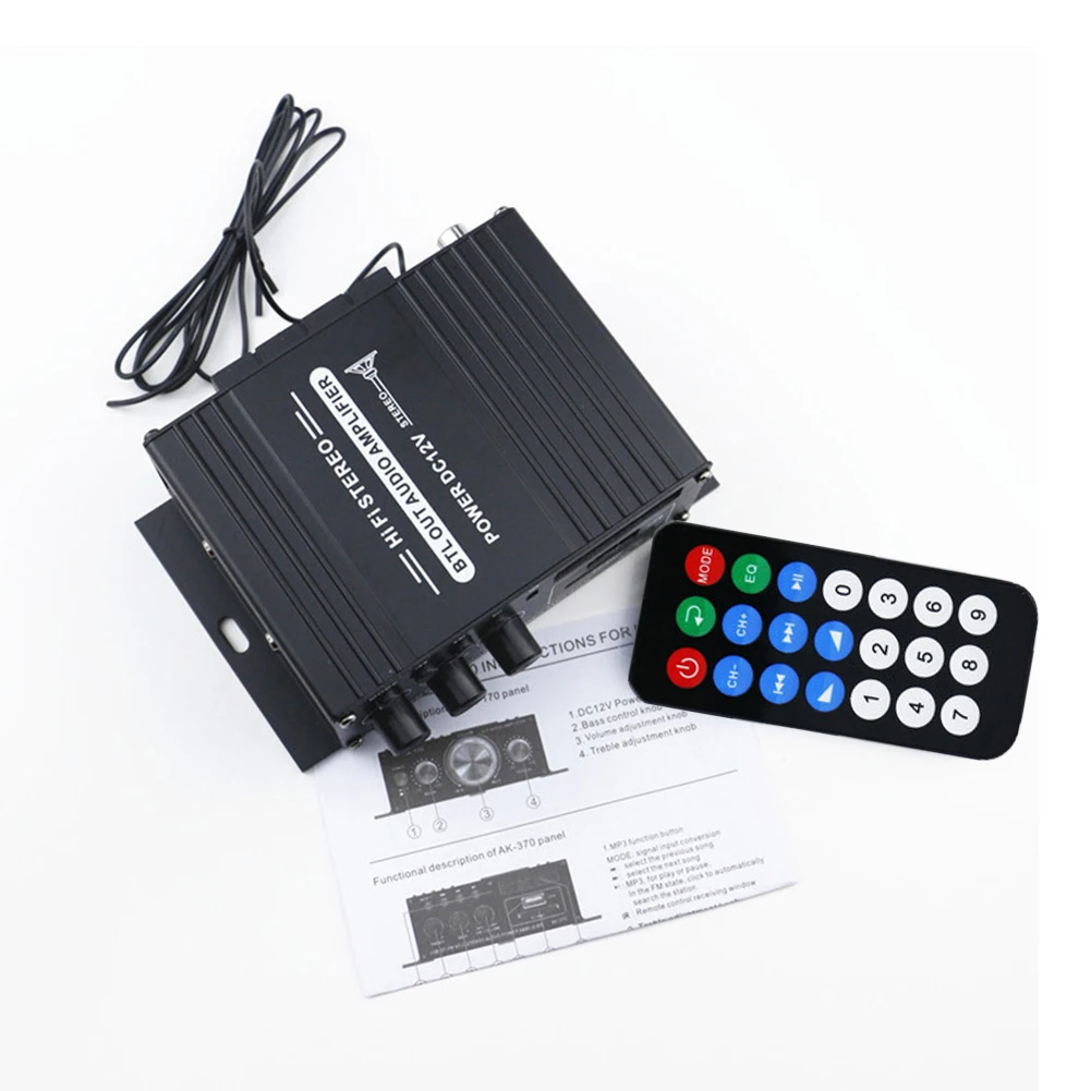 AK-370 Bluetooth Amplifier Pow - огляд і ціна Home Cinema Audio System