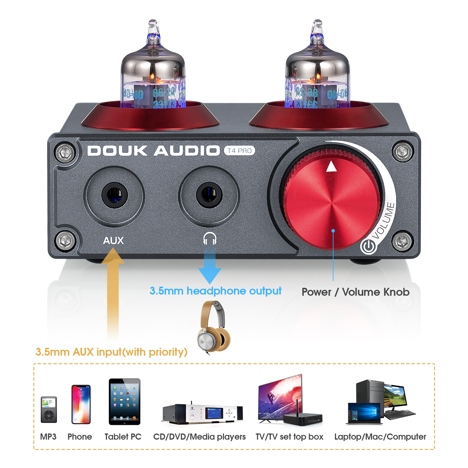 Douk Audio Mini JAN5654 Vacuum - огляд і ціна Home Cinema Audio System
