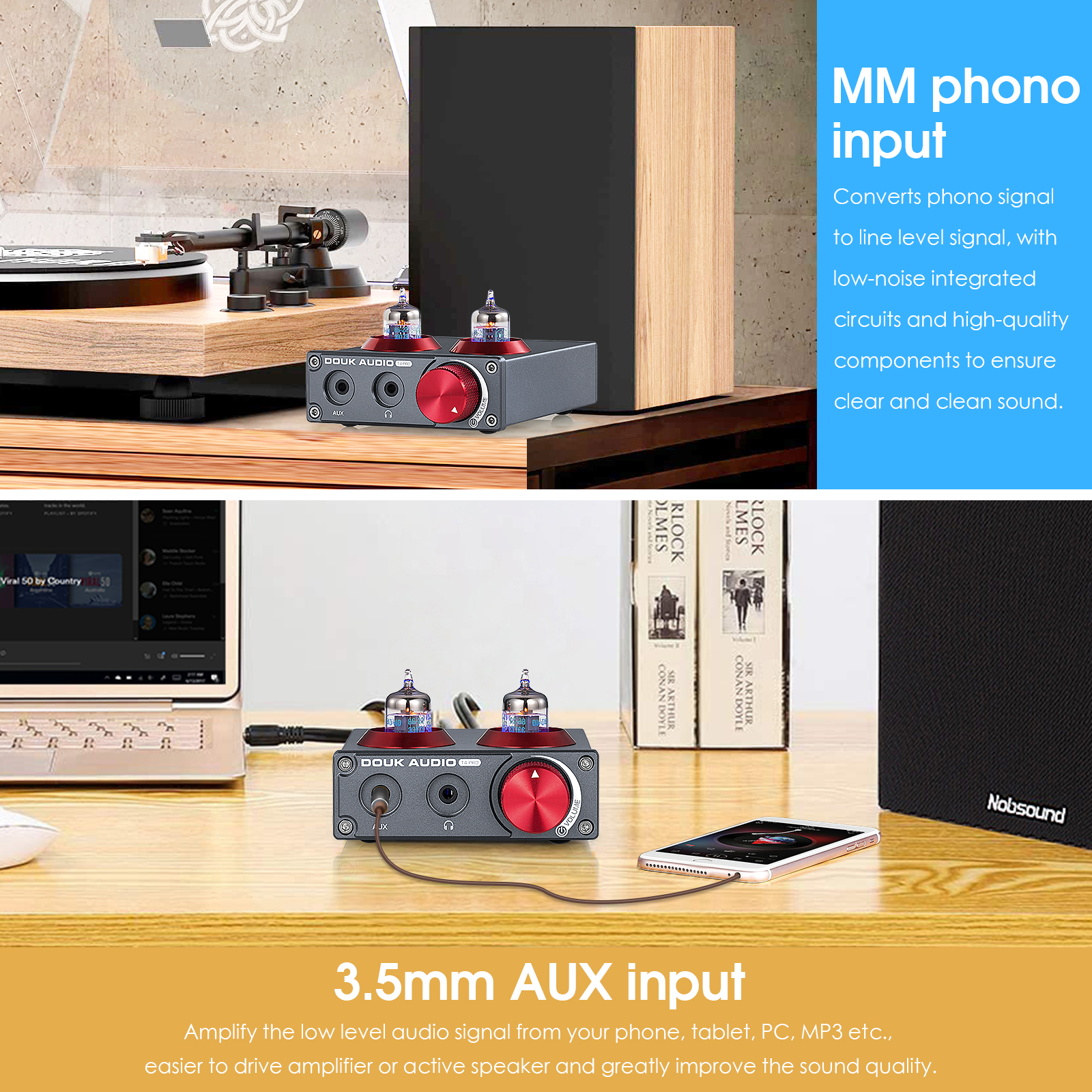 Douk Audio Mini JAN5654 Vacuum - огляд і ціна Home Cinema Audio System