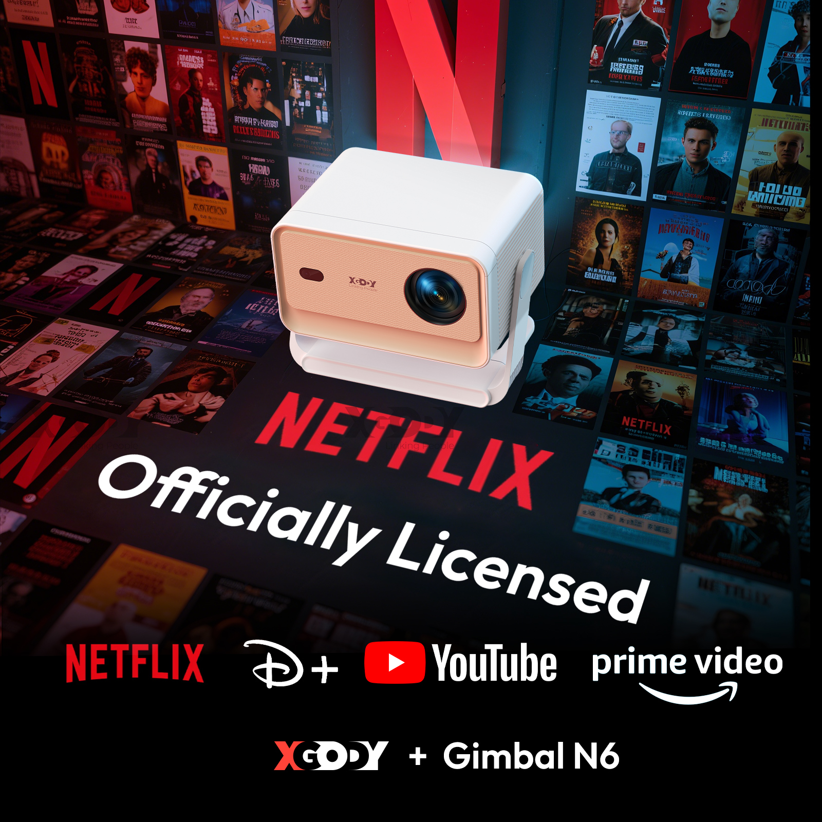 XGODY Projector N6/N6 Pro Netf - огляд і ціна Home Cinema Movies