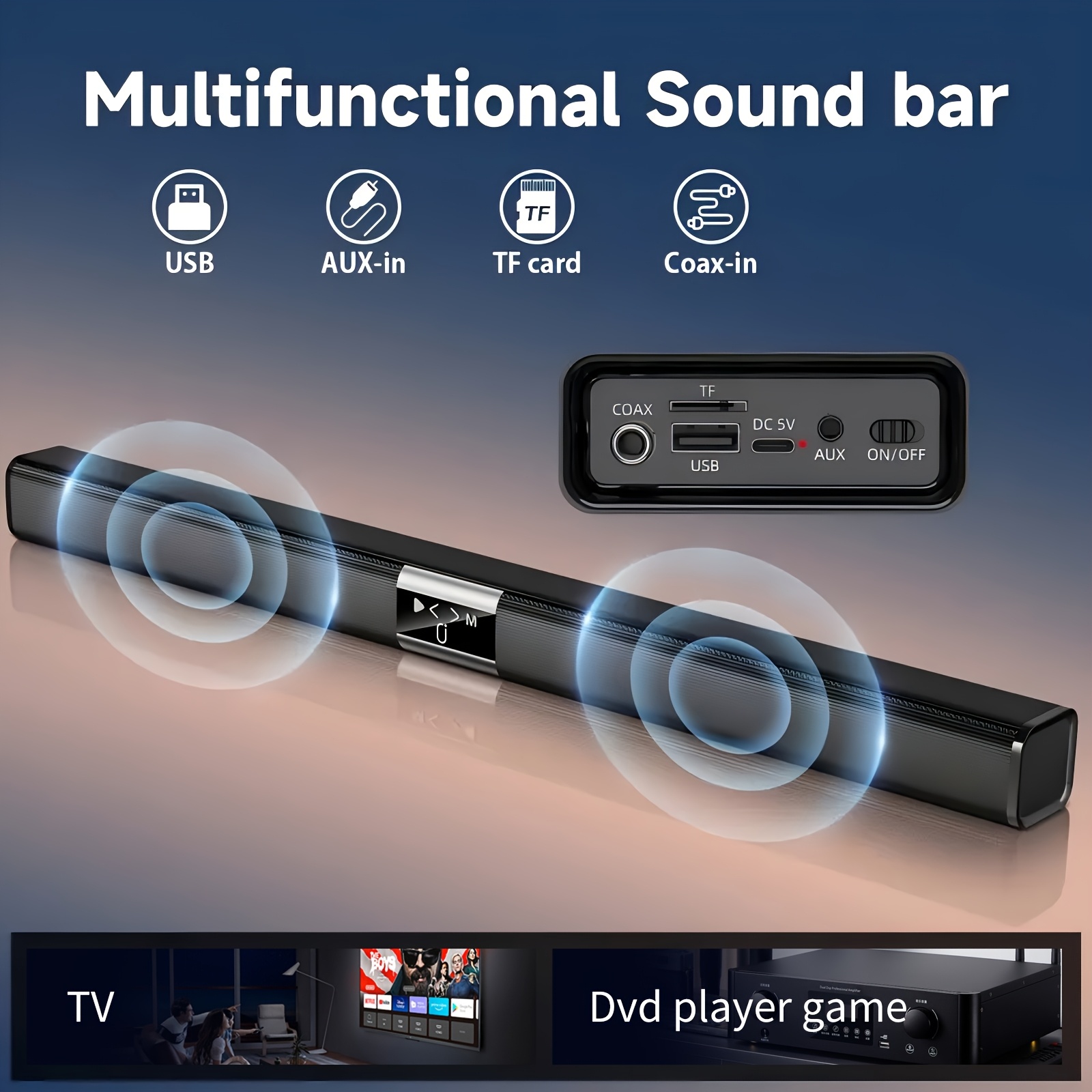 Soundbar Cinema Soundbar Hifi  - огляд і ціна Home Cinema With Wireless Rear Speakers
