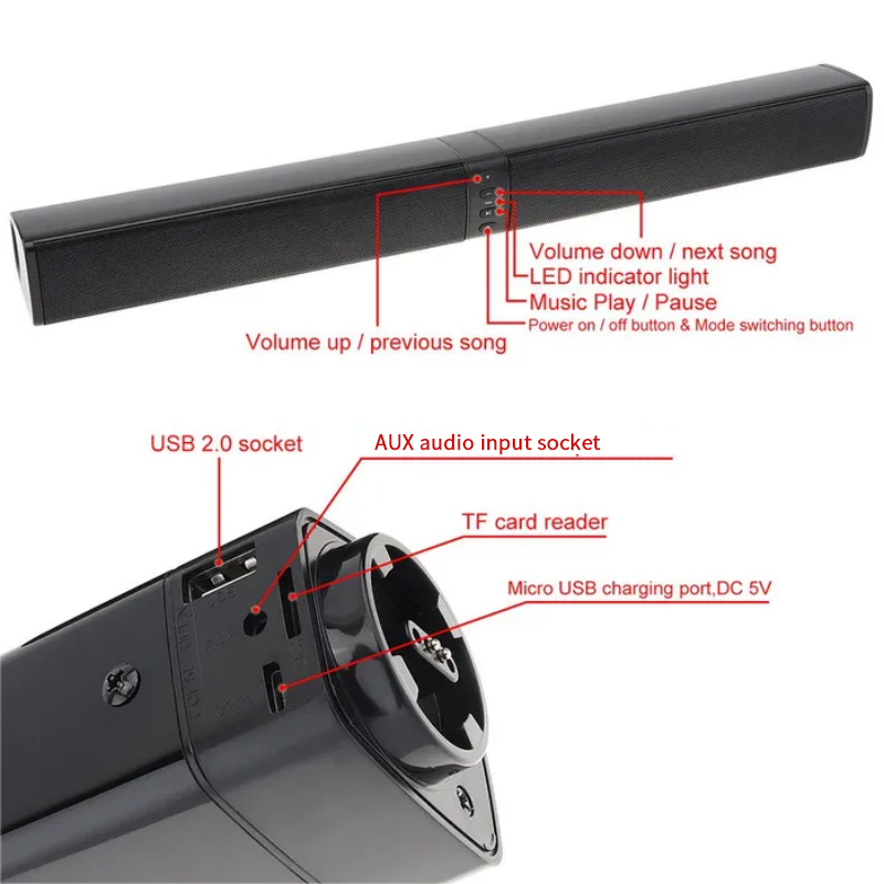 Powerful Soundbar Sound Radio  - огляд і ціна Home Cinema Audio System