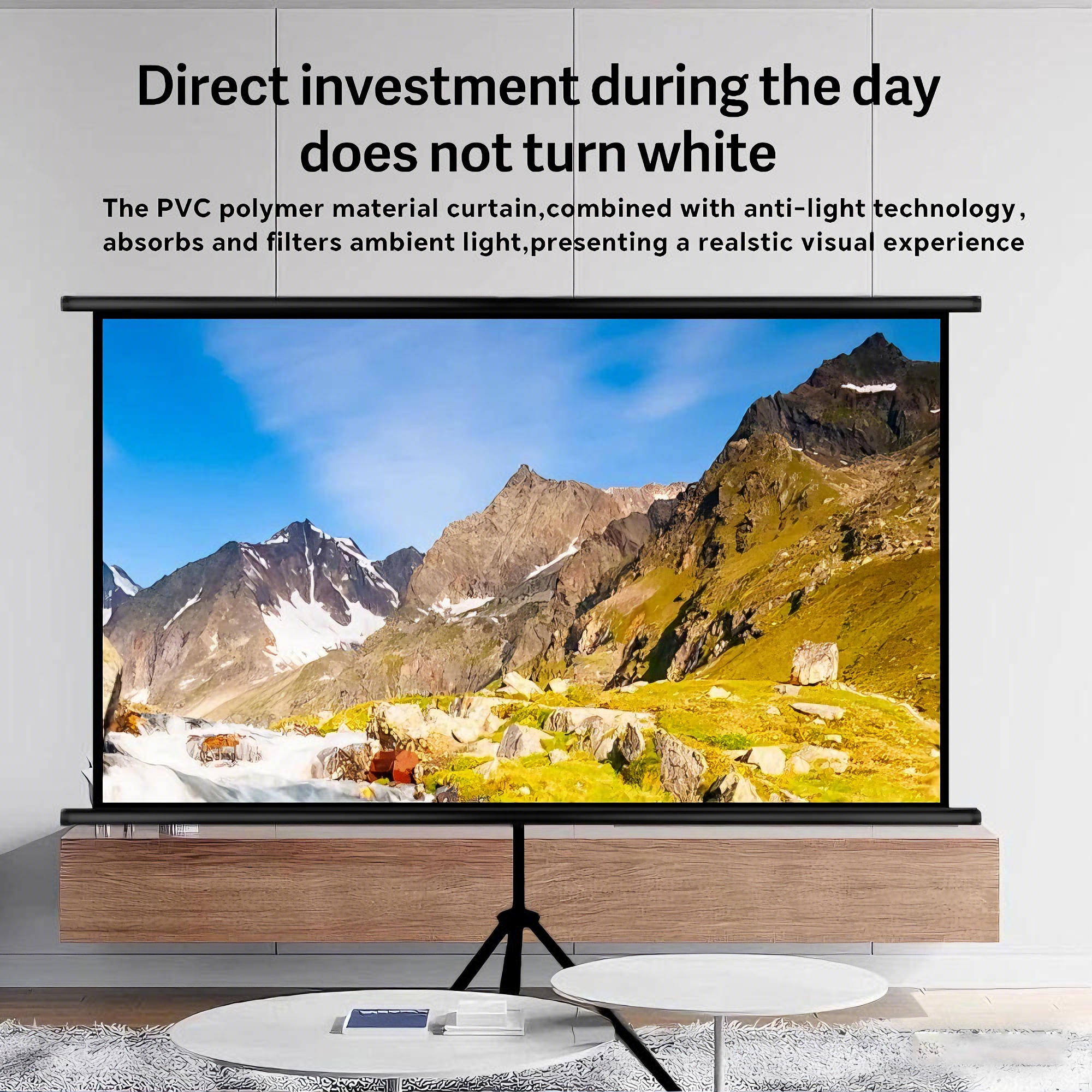 XIAOHUI 4K Projector Screen Wi - огляд і ціна Home Cinema Blanc