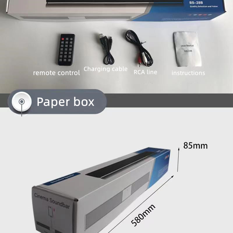 40W Soundbar TV Portable Bluet - огляд і ціна Home Cinema With Wireless Rear Speakers
