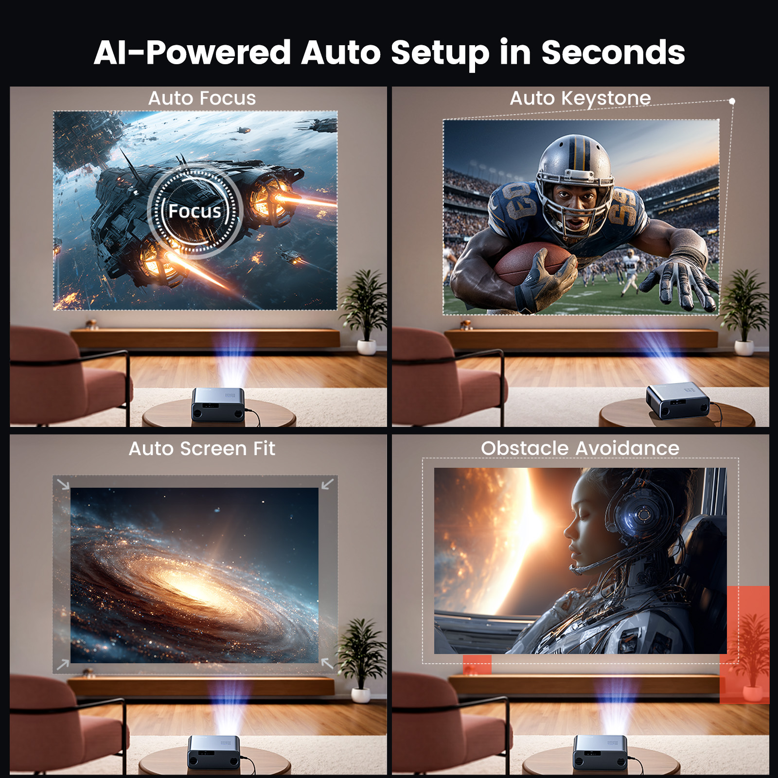 WIMIUS 1200 ANSI Projector 4K  - огляд і ціна Video Home Cinema