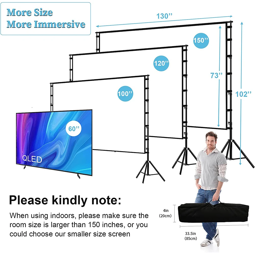 MIXITO Wrinkle-Free 160° Viewi - огляд і ціна Home Cinema Blanc
