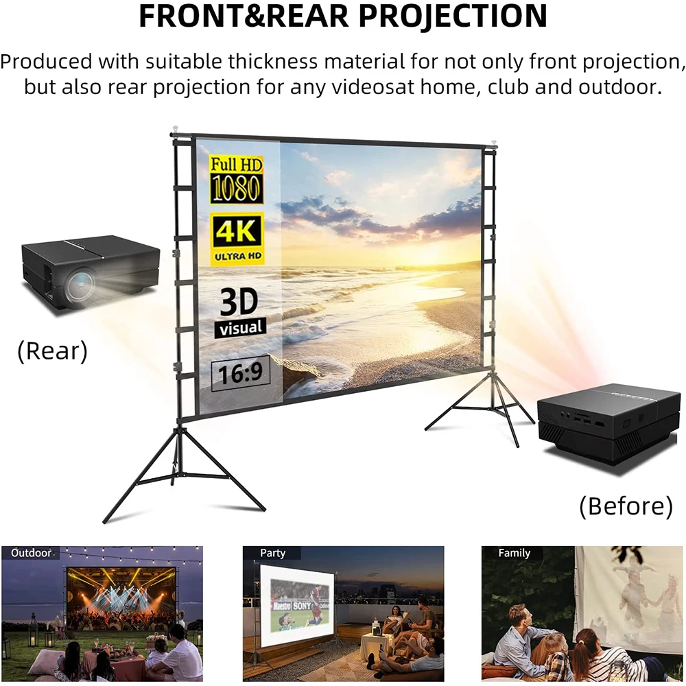 MIXITO Wrinkle-Free 160° Viewi - огляд і ціна Home Cinema Blanc