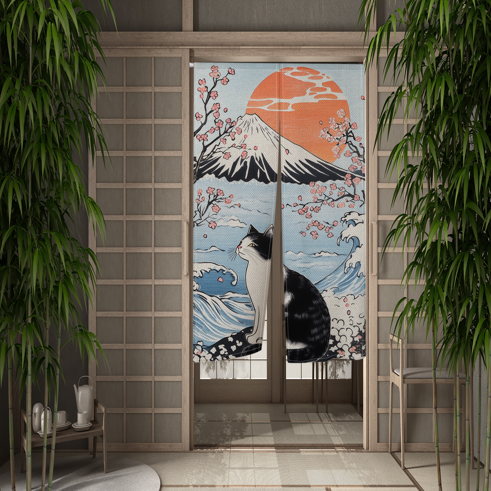 Japanese Ukiyo Noren Door Curt - огляд і ціна Home Cinema Glasses