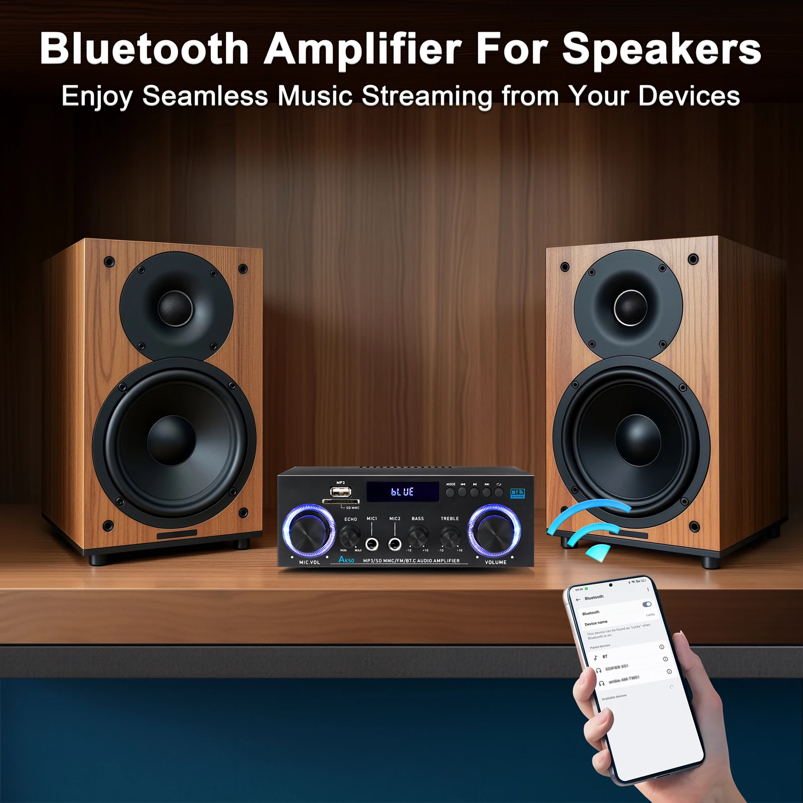 Woopker AK50 HIFI Audio Amplif - огляд і ціна Home Cinema Audio System