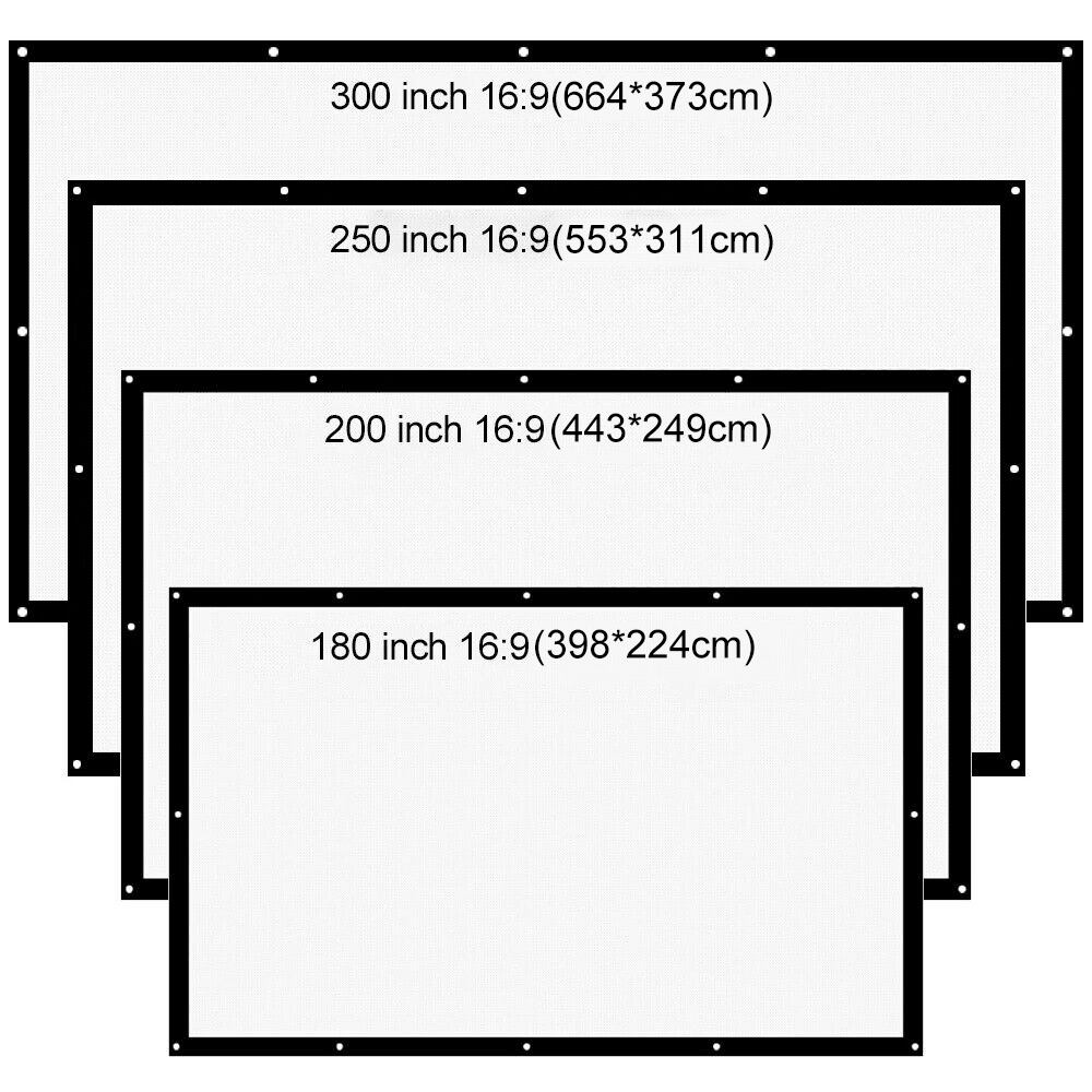Supersize 180 200 250 300 inch - огляд і ціна Home Cinema Blanc