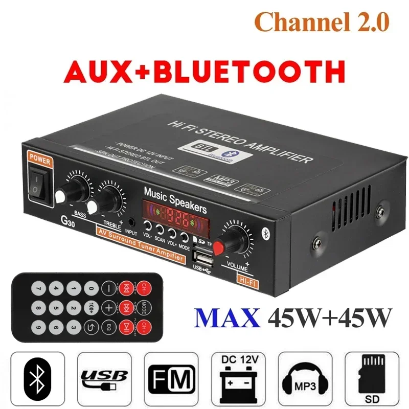 G30 Audio Amplifier 45Wx2 Chan - огляд і ціна Home Cinema Audio System