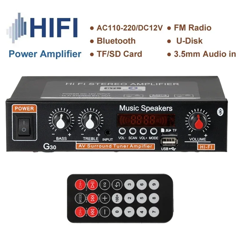 G30 Audio Amplifier 45Wx2 Chan - огляд і ціна Home Cinema Audio System