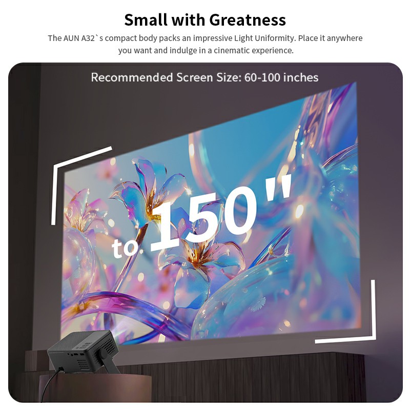 AUN A32 Pro Android 13 Project - огляд і ціна Home Cinema Movies