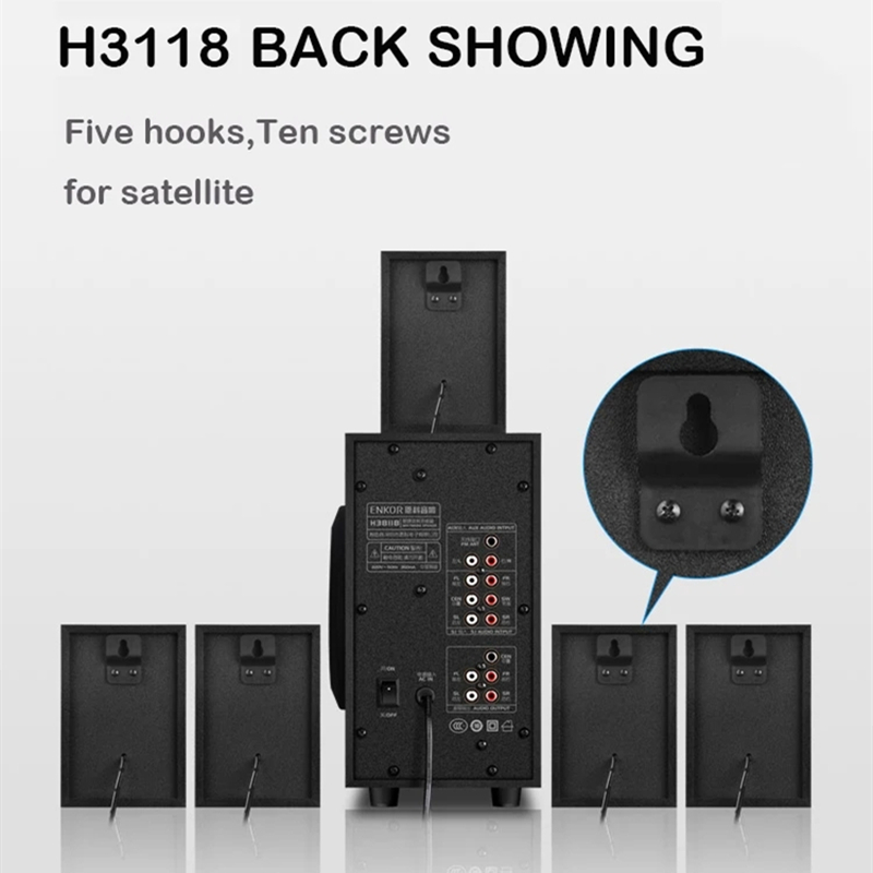 5.1 Floor-Standing Multimedia  - огляд і ціна Home Cinema With Wireless Rear Speakers