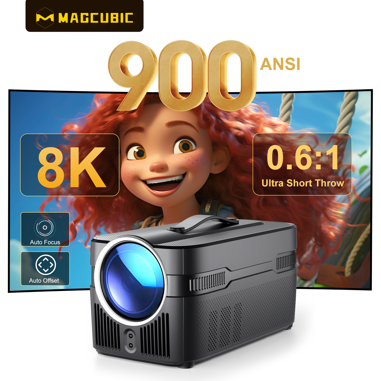 Magcubic Auto Focus Android 14 - огляд і ціна Home Cinema Movies