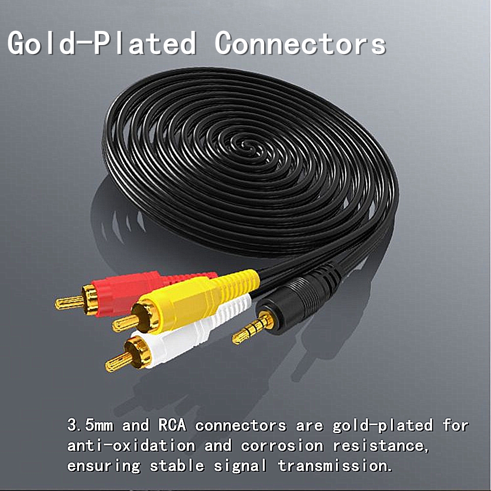 3.5mm to 3 RCA Audio Video Cab - огляд і ціна Video Home Cinema