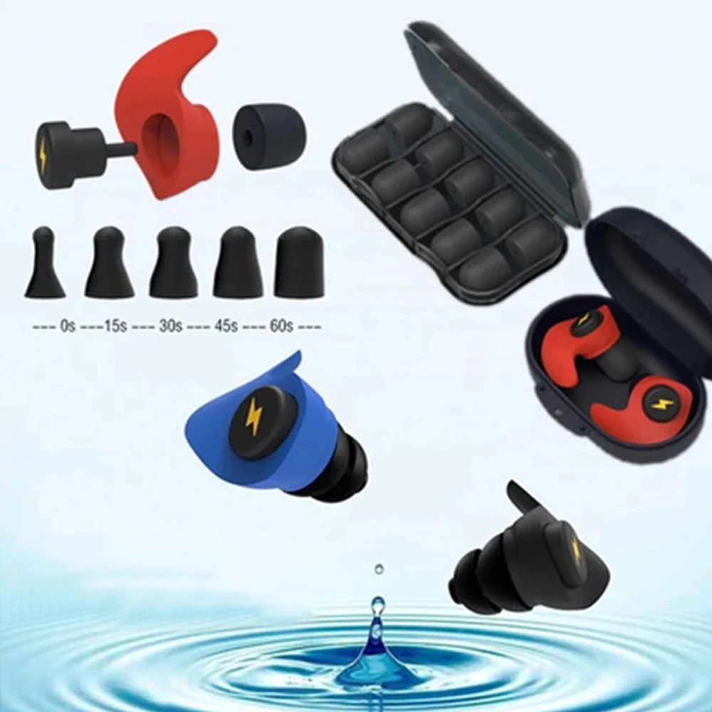 Sleep Silicone Ear Plugs Black - огляд і ціна Acoustic Foam Panel