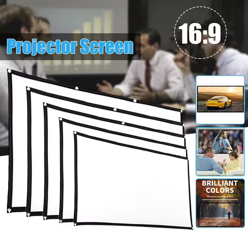 16:9 Simple Projector Curtain  - огляд і ціна Home Cinema Blanc