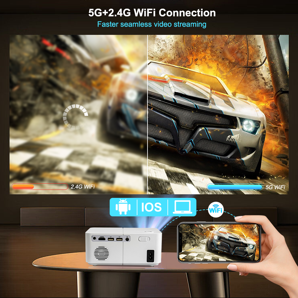 HD300 Mini Projector 4K Full H - огляд і ціна Home Cinema Movies