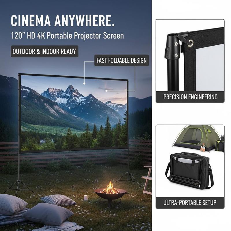 Projector Screen with Stand, 1 - огляд і ціна Home Cinema Movies