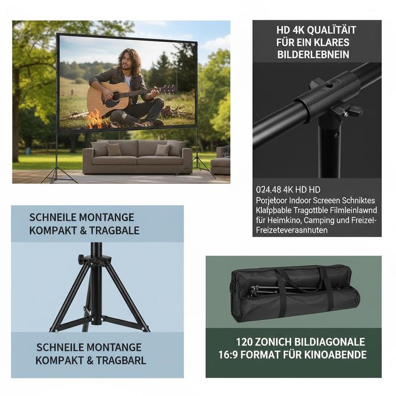 Projector Screen with Stand, 1 - огляд і ціна Home Cinema Movies
