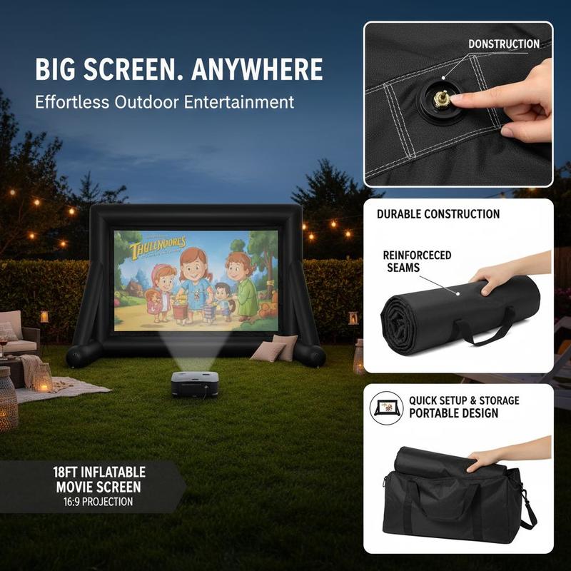 18FT Blow-up Projection Screen - огляд і ціна Home Cinema Movies