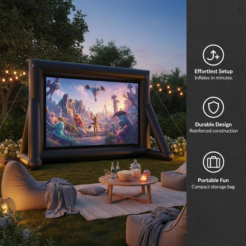 18FT Blow-up Projection Screen - огляд і ціна Home Cinema Movies