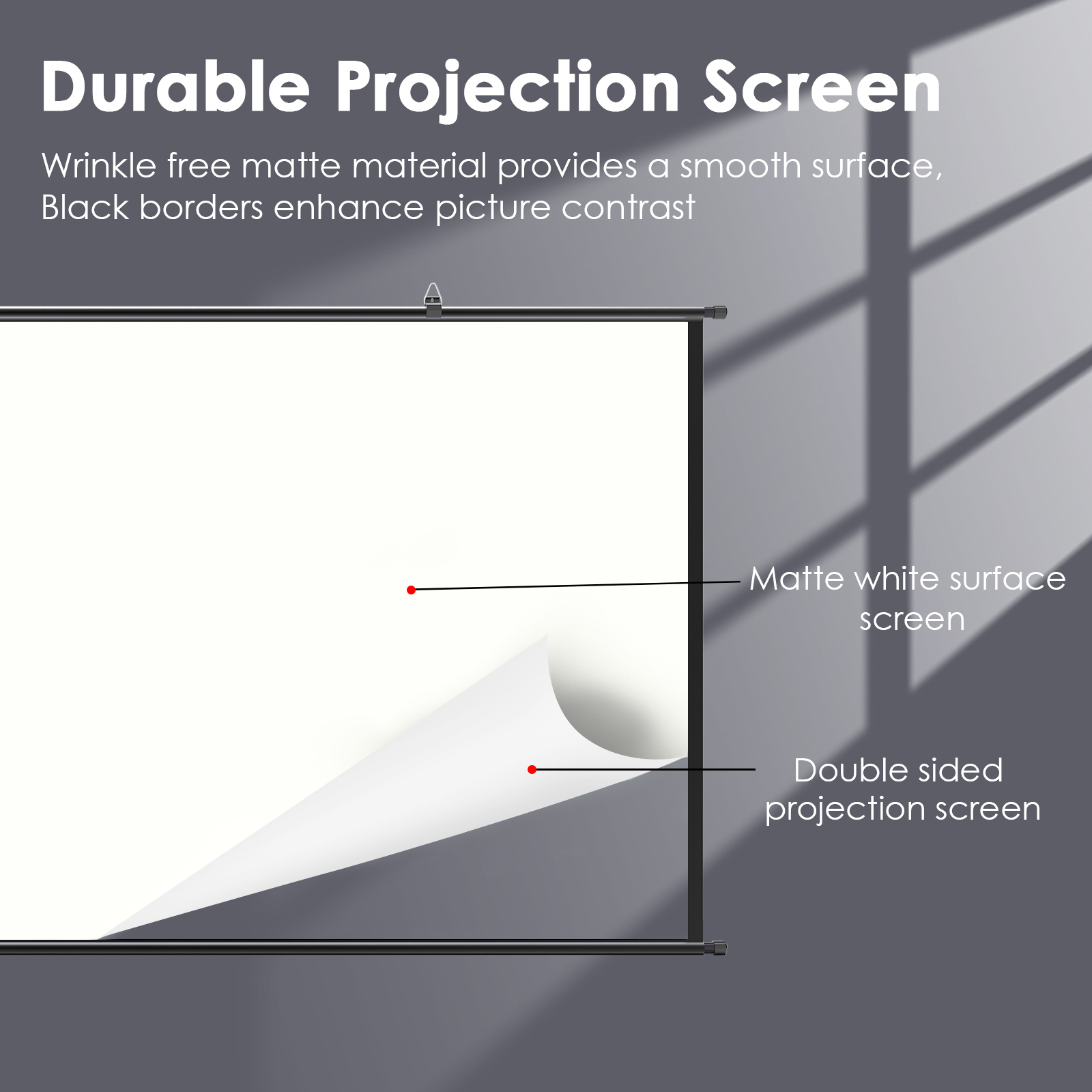 LEJIADA 16:9 Wall Mounted Whit - огляд і ціна Home Cinema Blanc