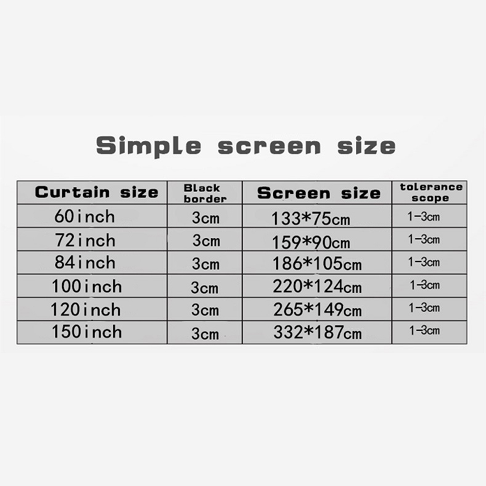 16:9 Simple Projector Curtain  - огляд і ціна Home Cinema Movies