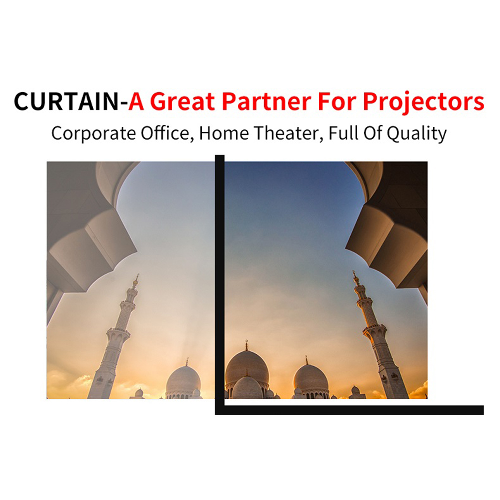 16:9 Simple Projector Curtain  - огляд і ціна Home Cinema Movies