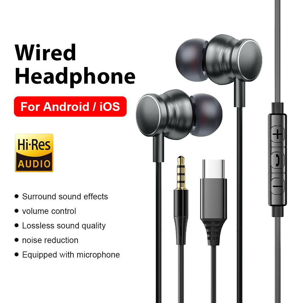 Type C Wired Headphones 3.5mm  - огляд і ціна Home Cinema Amazon