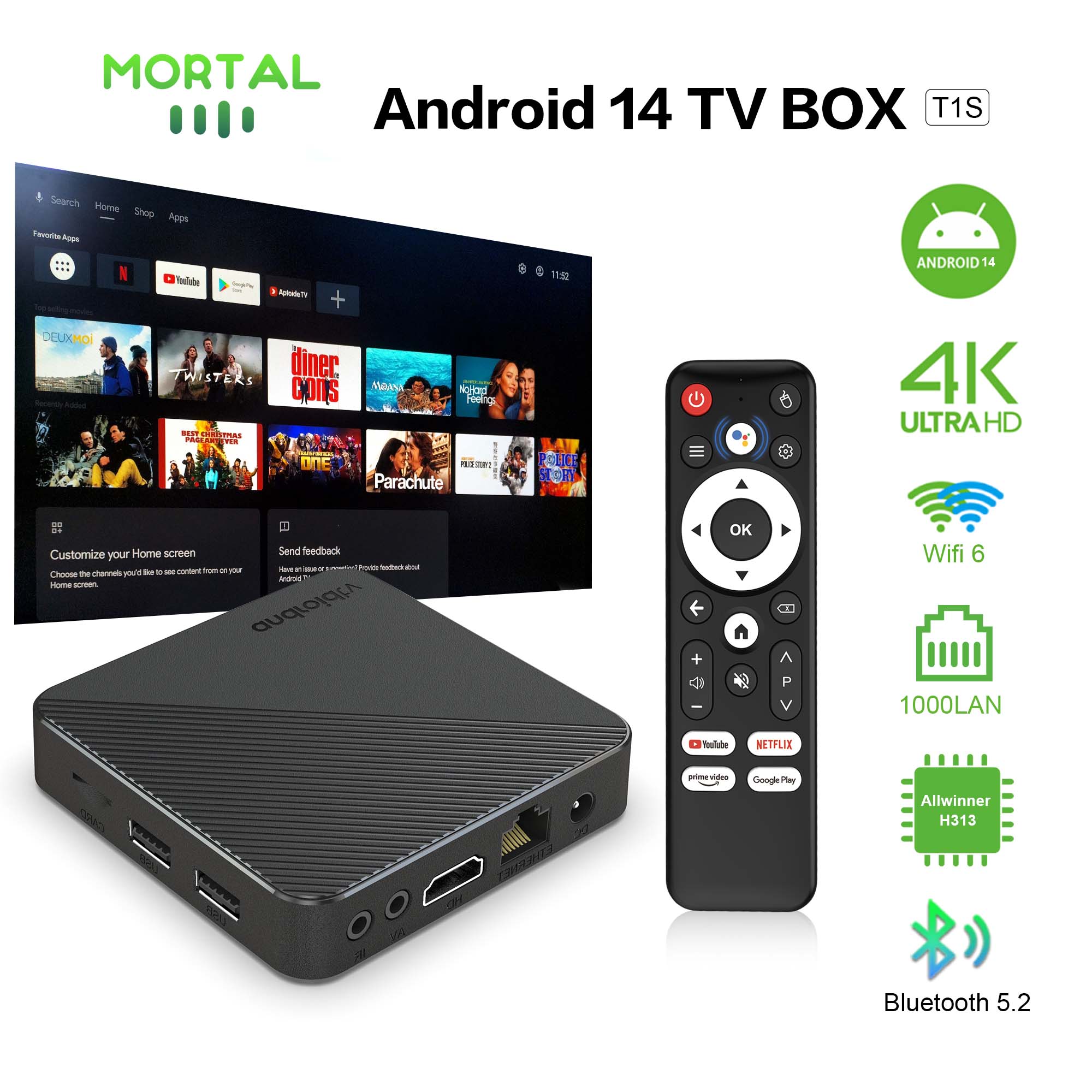 Android14 TV Box Smart Home th - огляд і ціна Video Home Cinema