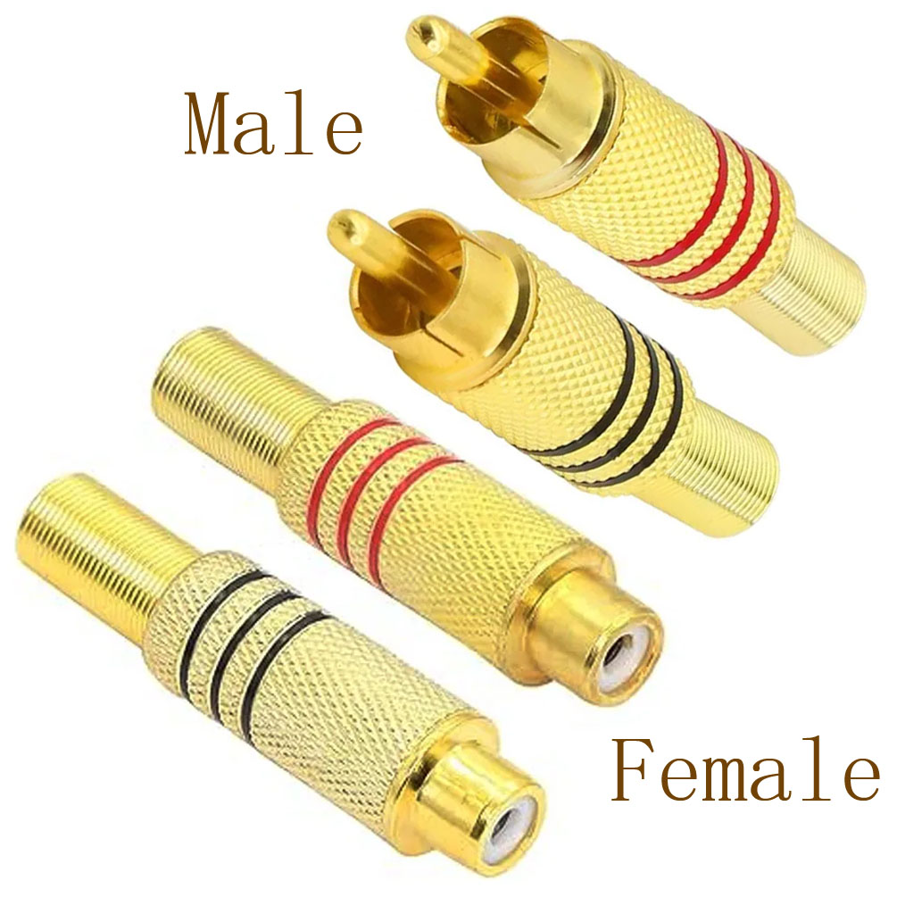 4PCS RCA Plug Gold Plated Sold - огляд і ціна Home Cinema Unit