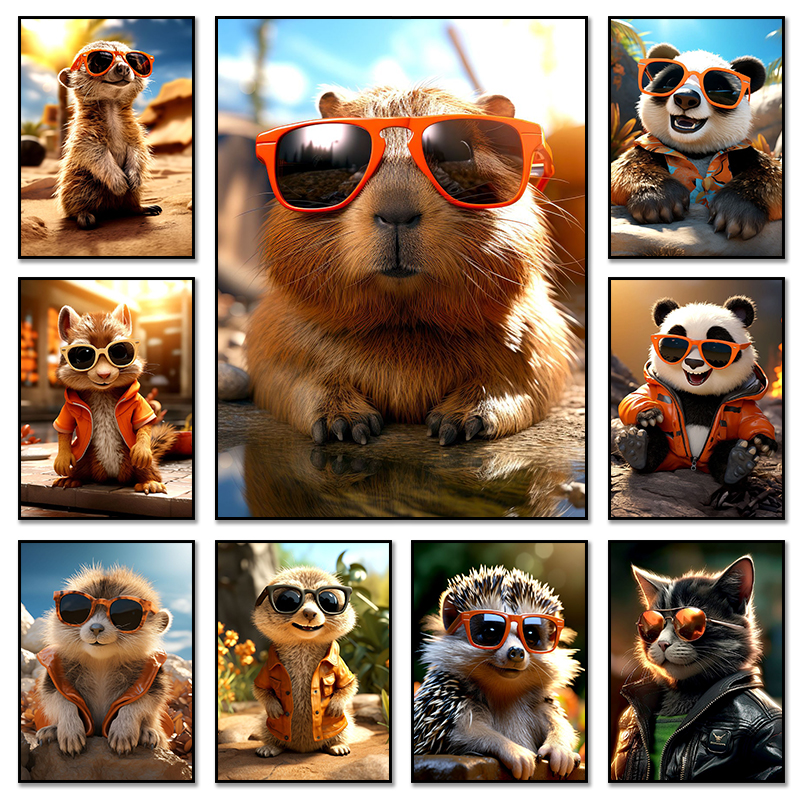 Modern Art Awesome Cute Animal - огляд і ціна Home Cinema Glasses