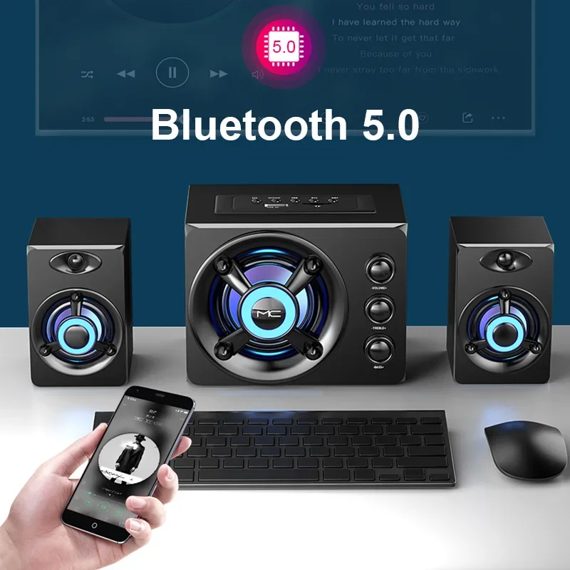 HIFI 3D Stereo Speakers Colorf - огляд і ціна Home Cinema With Wireless Rear Speakers